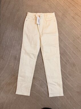 OAK + FORT Skinny Jeans in Off-White